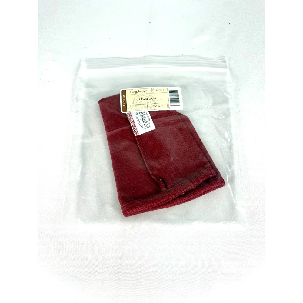 Longaberger Teaspoon Basket Paprika (Red) Liner #2149127 New